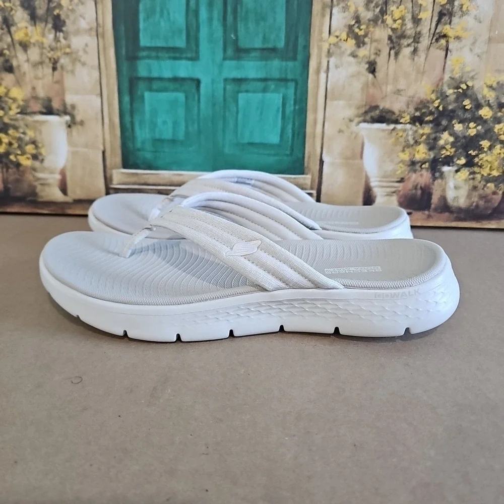 Skechers Go Walk Flex Overjoy Natural Womens Sandal Thong